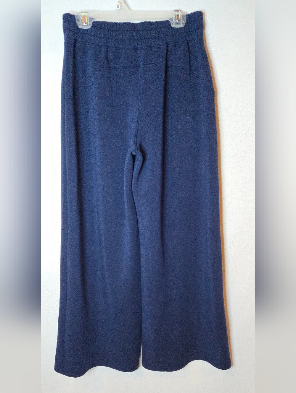 Spanx *SET* AirEssentials Timeless Navy Wide-Leg Pant Half Zip Sweatshirt S - Picture 8 of 9